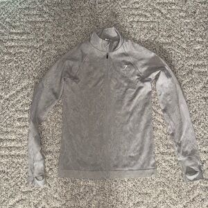 Gymshark Light Gray Patterned Zip Jacket
